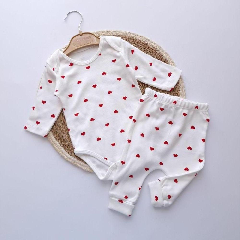 Боді зі штанцями сердечки